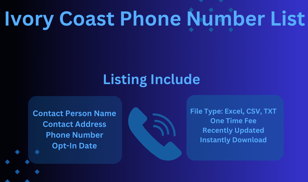 Ivory Coast phone number list