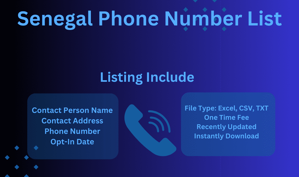 Senegal phone number list